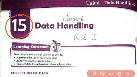 Class 6 Math cbse | Chapter 15 Data Handling  Part 1 | mkd agrim academy