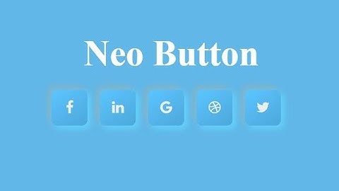 Neumorphism Button Hover Effects | CSS3 Neumorphism UI Button | Neon Button