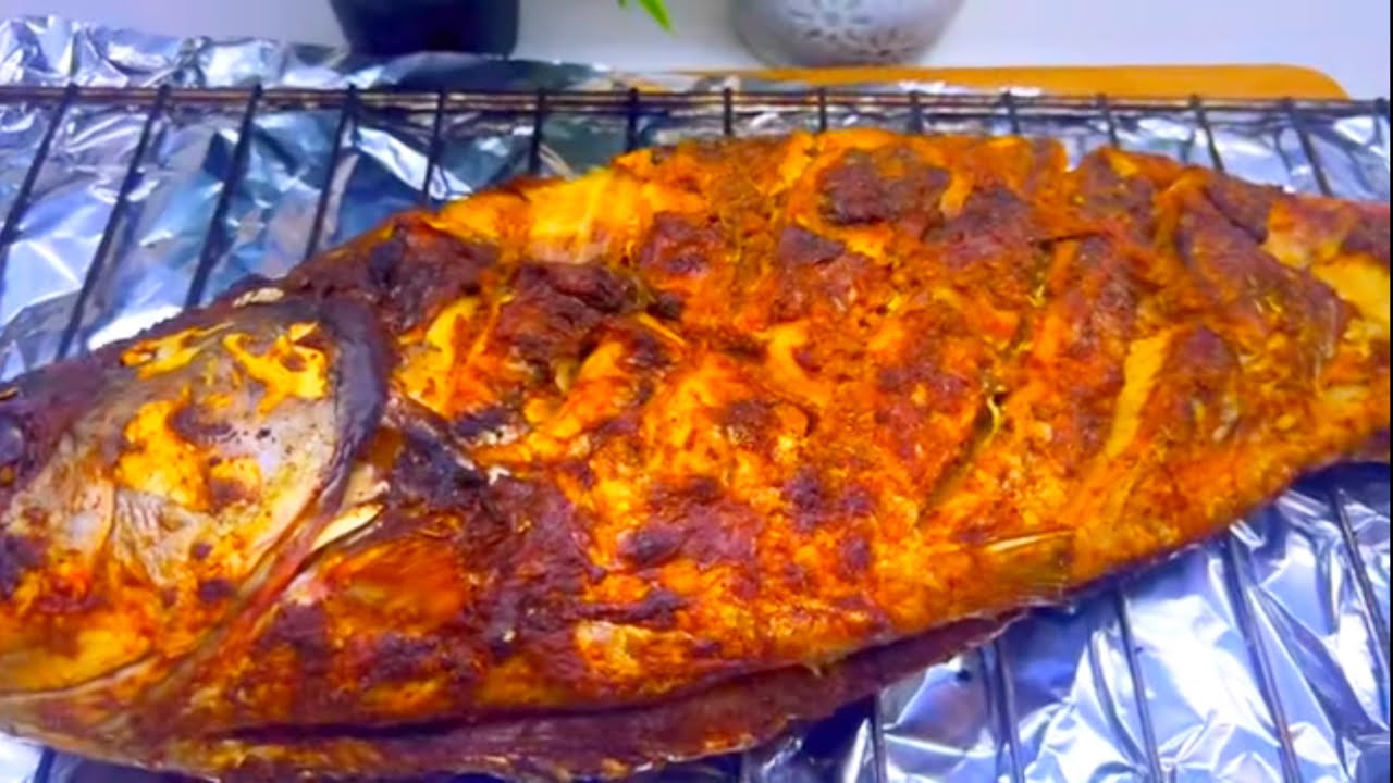 3.6 KILOS GRILLED ROHU FISH //TANDOORI FISH RECIPE // FISH RECIPES SO