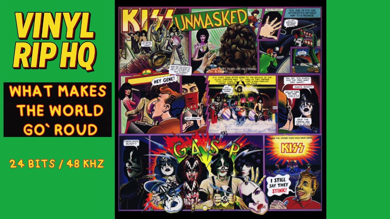 洋楽 R.I.P. Kiss What Makes The World Go` Roud Vinyl Rip High Quality Audio 24