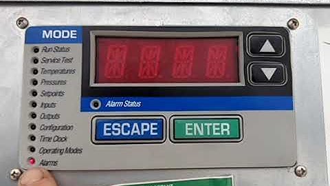 Carrier Comfortlink alarm code reset