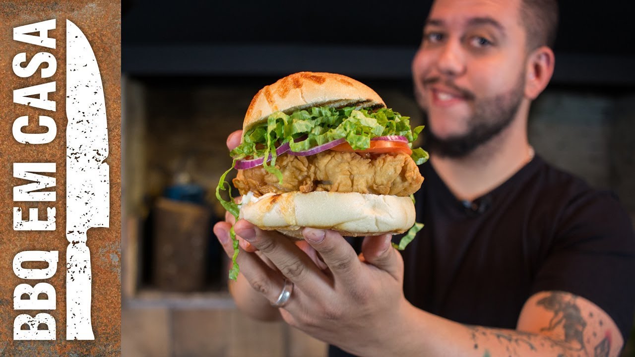FRIED CHICKEN BURGER hamburger meme