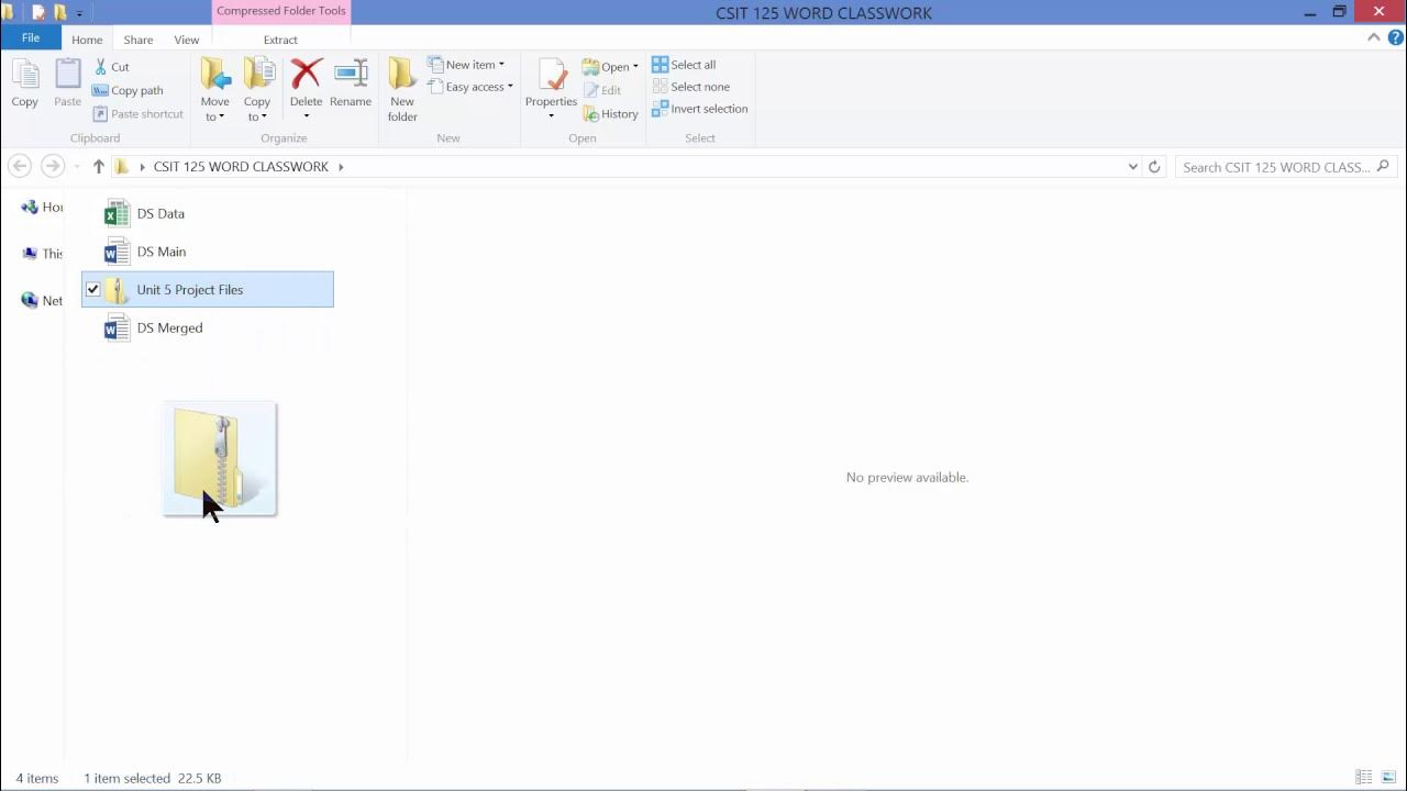 How to Move Files to a Compressed (Zipped) Folder in Windows YouTube