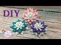 DIY Kanzashi Multilayer Petal/ Kanzashi Hair Clip/ Ribbon Flower Tutorial