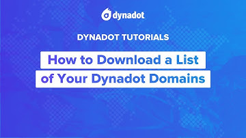 How to Download a List of Your Dynadot Domains