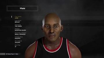 NBA 2K17 Kobe Bryant Creation