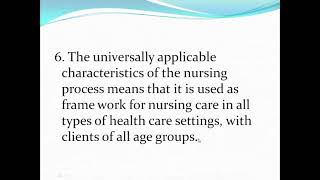 Nursing process  Definition, Characteristics and steps-FON