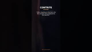 How to Pronounce CONTRITE | Meaning & Definition #shorts