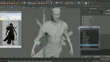 Zbrush character digital sculpt - 06 - Basic shapes in maya, GoZ to Zbrush