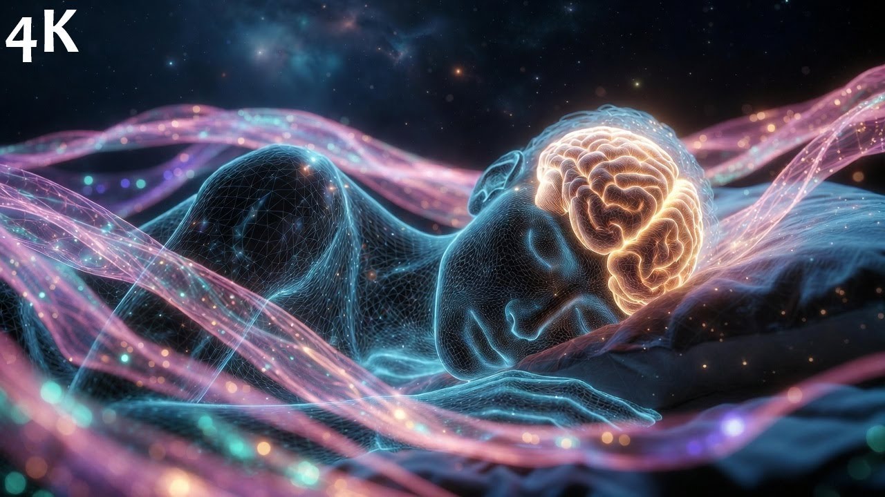 432hz + 528hz Binaural Beats  | Calm Rain and Flute | Theta Waves for Instant Sleep and Healing