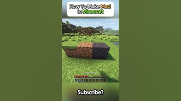 How to Make Mud in Minecraft! (Short Tutorial)  #minecraft