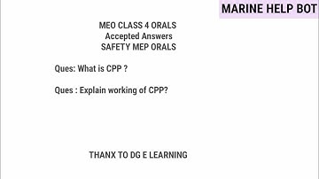 What is CPP | Controllable Pitch Propeller | Marine Help Bot | Meo Class 4 Orals