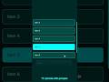 Animated List using HTML, CSS & JavaScript #coding #programming #html #javascript #webdevelopment