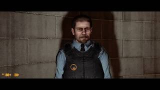 Black Mesa - Chapter 4 Office Complex: Unlock Shortcut, Flank Turrets, Reach NPC Guard (4K60 2020)