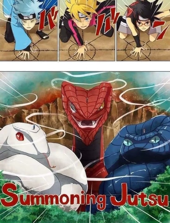 BORUTO,SARADA, MITSKI ARE SUMMON ONLY SNAKE//#mav#viral#by ATG//