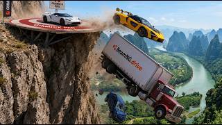 💀 NO VEHICLE SURVIVED THE GIMMICK PAD! 🚀 | BeamNG.drive Speed Test #40 screenshot 4