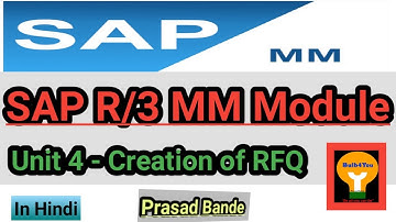 SAP MM | Create RFQ | How to create RFQ from PR | In Hindi | Bulb4You