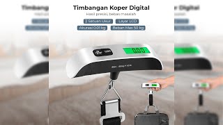 KBT Timbangan Koper Tas Digital Luggage Scale 50kg 0.01kg - QCS-13 - Black - 7ROTJQBK