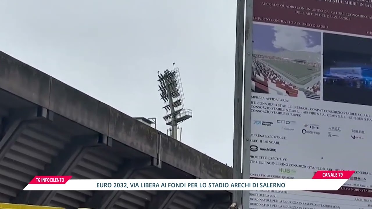 Stadio di Salerno per Euro 2032: via libera del Cipess a 289 milioni