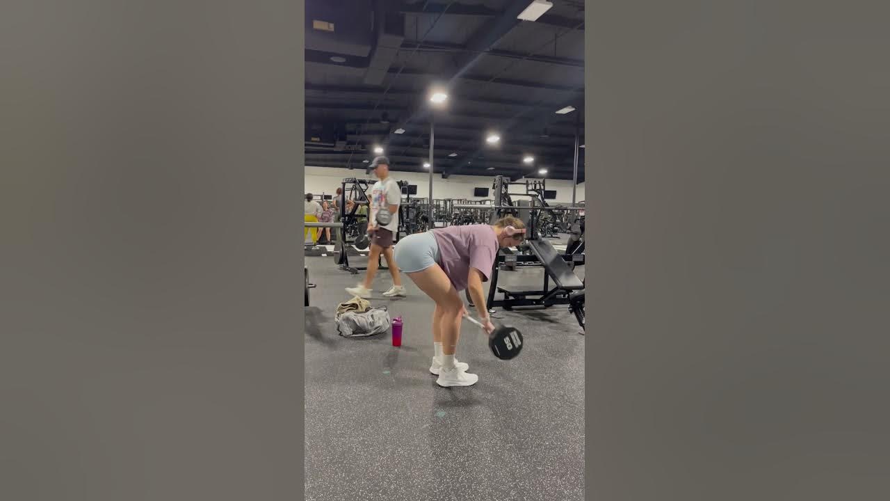 Curling Bar Bent Over Row YouTube