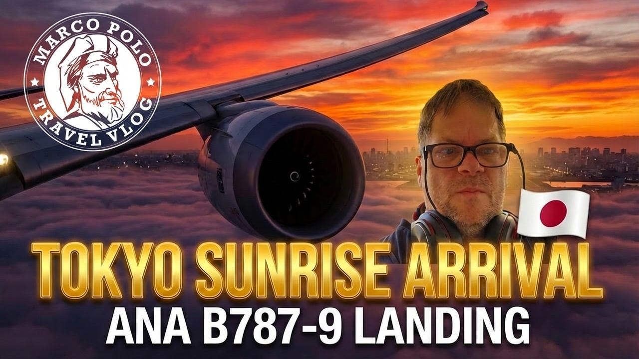 Magical Sunrise Arrival in Tokyo 🇯🇵 | ANA Boeing 787-900 Landing at Haneda (MUC to HND)