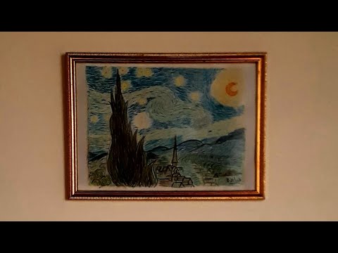 عزيزي ثيو رسالة فان غوخ الاخيرة الى اخيه ثيو رسمي للوحة ليلة النجوم
