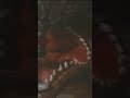 Anguirus screaming while his jaw gets broken
