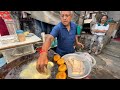 Honest Uncle ji Serves Aloo Tikki Chaat in Leaf Plate  | Indian Street Food