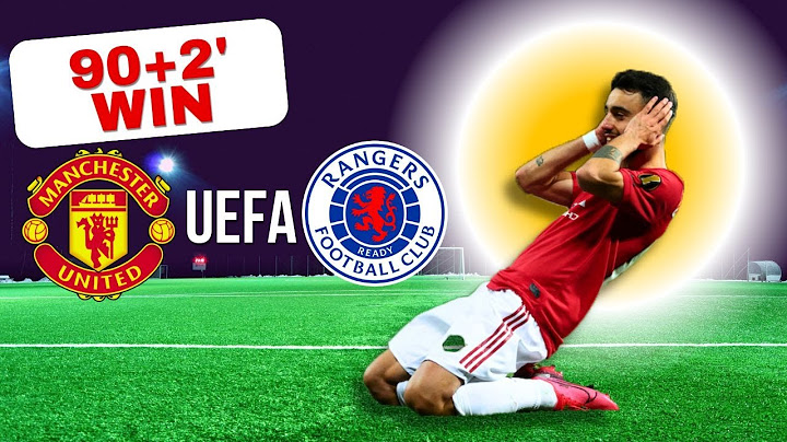 Last Minute Winner By Bruno Fernandes | EUROPA League - Manchester United Vs Rangers