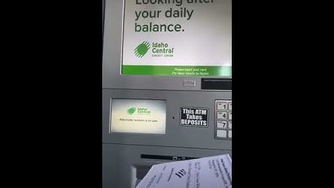 How to deposit check in Atm machine 1