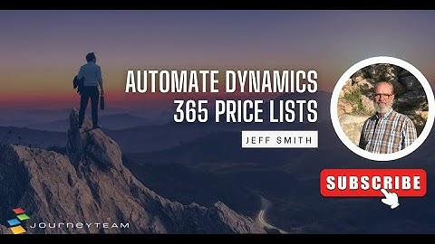Automate Dynamics 365 Price Lists