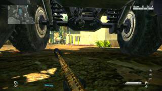call of duty ghost : prision breack hide under truck