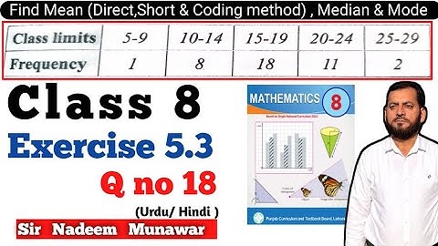 Class 8 Exercise 5.3 Q no 18  Ex 5.3 SNC Maths PCTB Maths Single National Curriculum maths Class 8