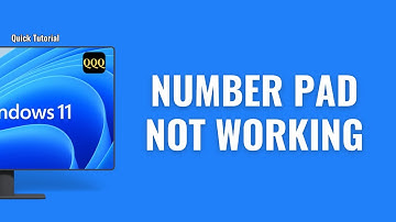 How To Fix Number Pad Not Working On Windows 11
