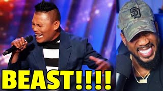 HE&#39;S A BEAST! ROLAND ABANTE SHUTS DOWN AMERICAS GOT TALENT