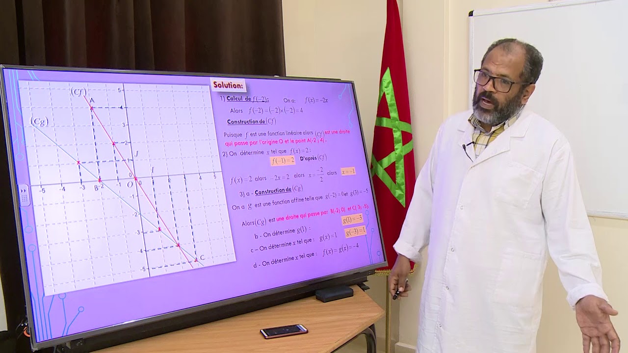3AC pic maths fonction linéaire affine géométrie à l'espace statistique