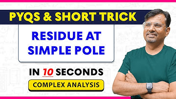 Residue at Simple Pole | Complex Analysis | Short Trick By Gp sir