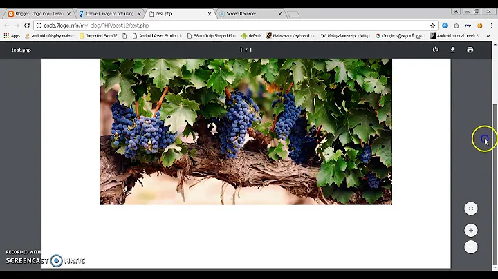 Convert image to pdf using FPDF and PHP