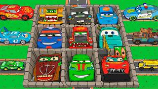 Lightning McQueen Faces Massive Pit Traps! Will Pixar Cars Pass the Extreme BeamNG Challenge? screenshot 1