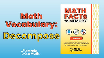 Math Vocabulary: Decompose