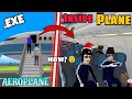 Jack going inside the white plane  in dude theft wars