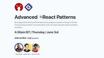 Advanced React Patterns | GeekyAnts Talks