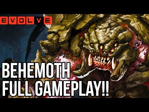 I AM BEHEMOTH!! Evolve Gameplay Walkthrough - Multiplayer (Behemoth Gameplay PC 1080p)