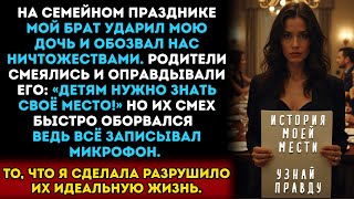 видео: На глазах у всей семьи мой брат дал пощёчину моей дочери. А родители… смеялись! картинка: На глазах у всей семьи мой брат дал пощёчину моей дочери. А родители… смеялись!