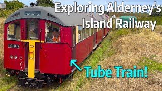 ⁴ᴷ⁶⁰ London Underground Train in the Channel Islands  Exploring the Alderney Railway