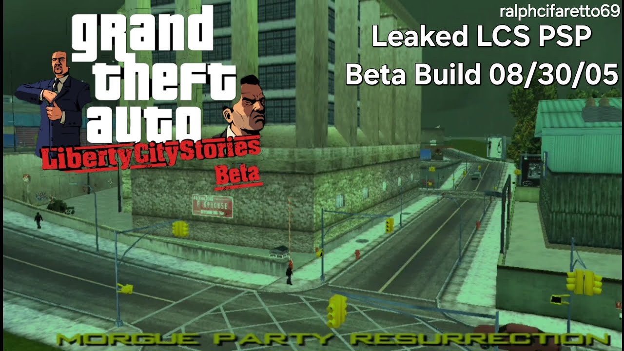 GTA LCS PSP Beta Build Morgue Party 56 LEAKED YouTube 