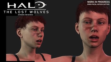 Halo: The Lost Wolves BTS - Emma Facial Motion Capture [WIP] [Raw data]