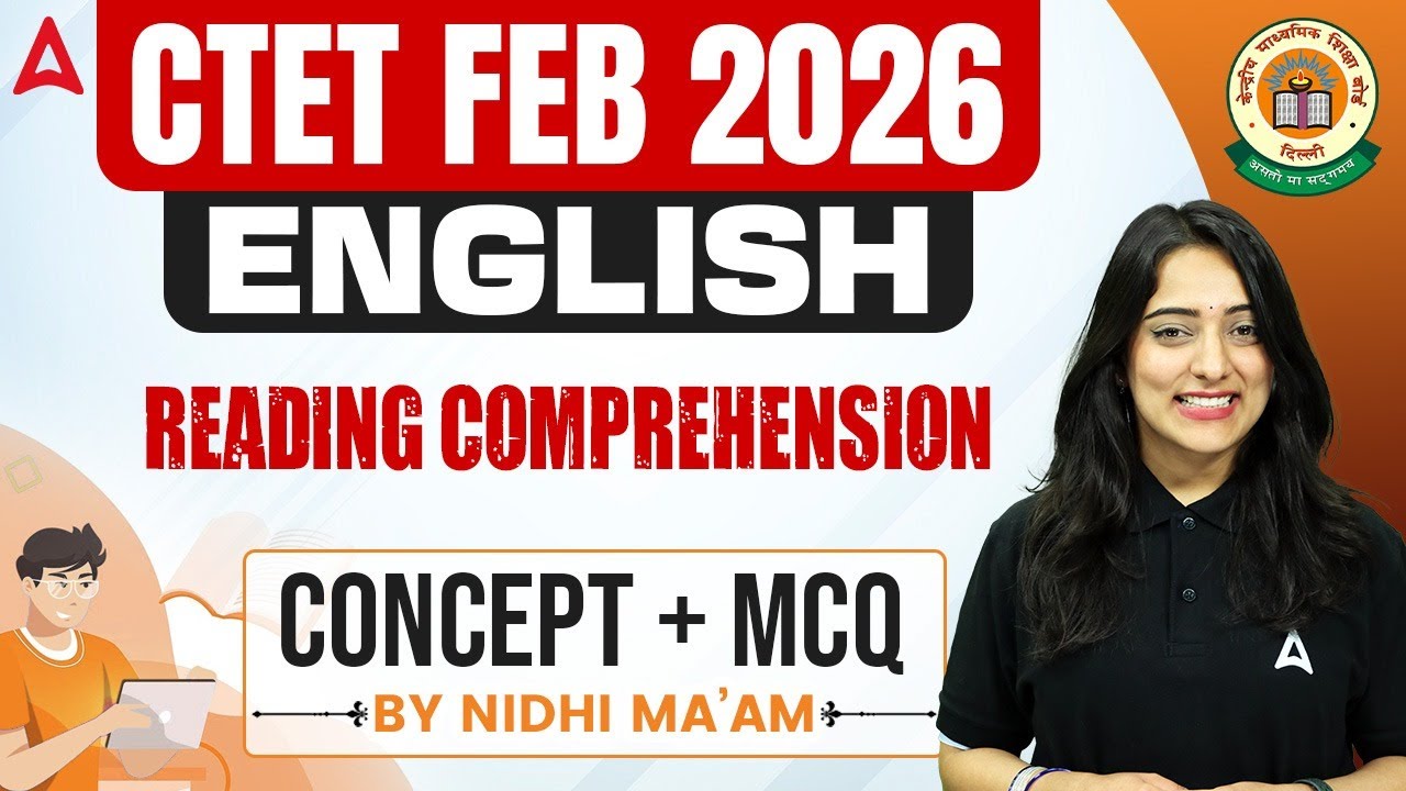 CTET English 2026 | CTET English Reading Comprehension Concept & MCQ ...