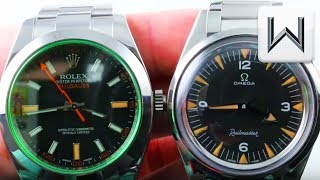 rolex explorer vs omega railmaster