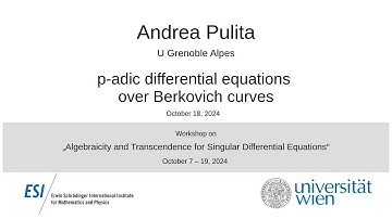 Andrea Pulita - p-adic differential equations over Berkovich curves